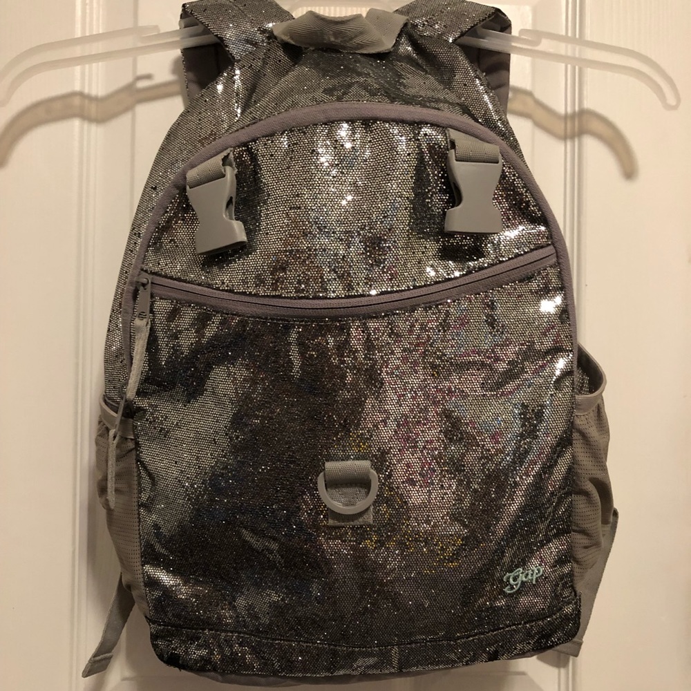 ✨ Silver Glitter GAP backpack 🎒✨
